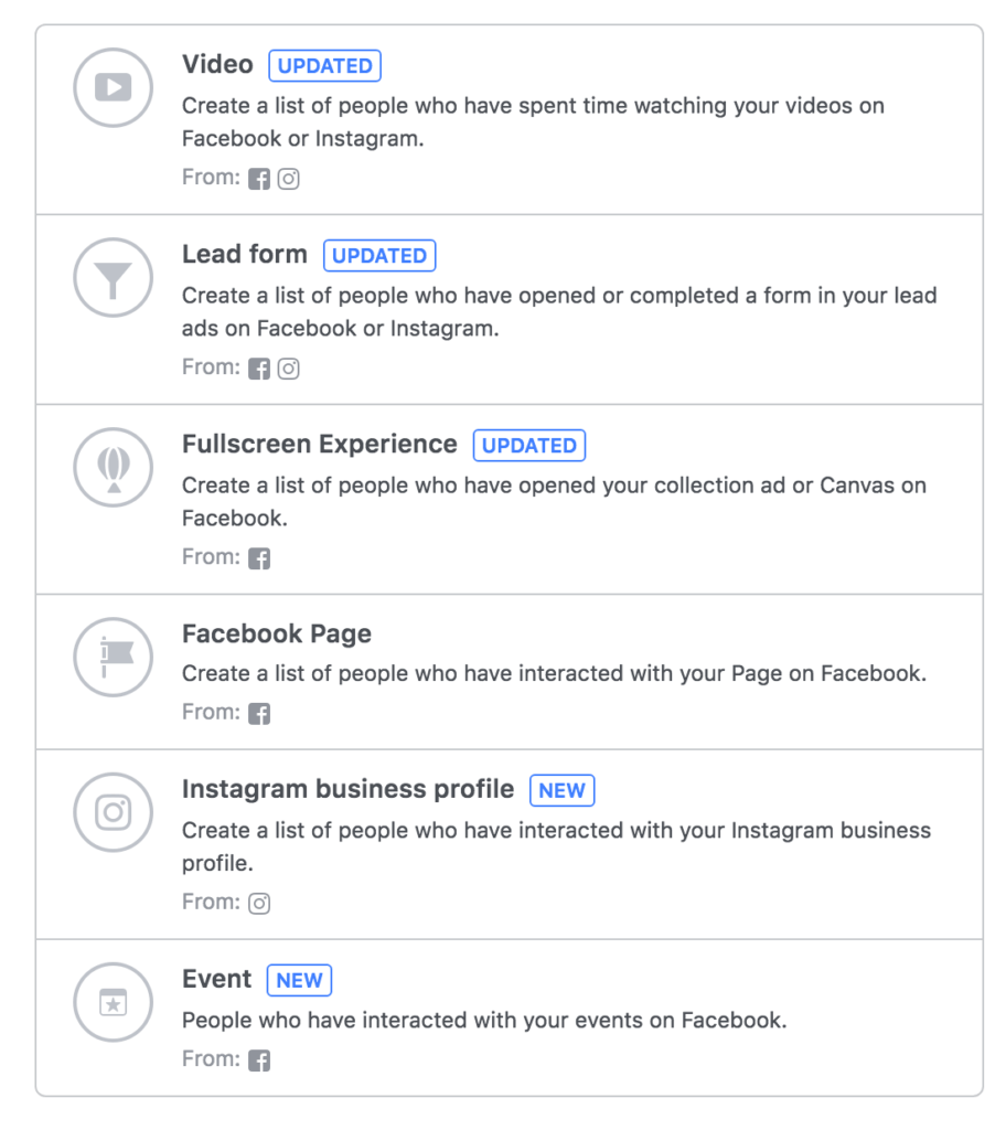 Custom Audience Instagram