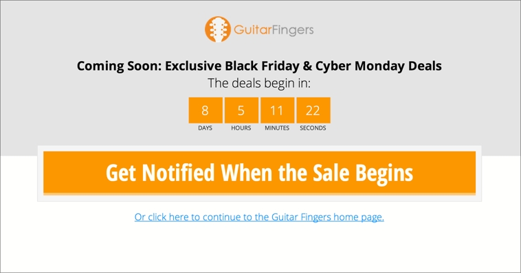Guitar Fingers Black Friday