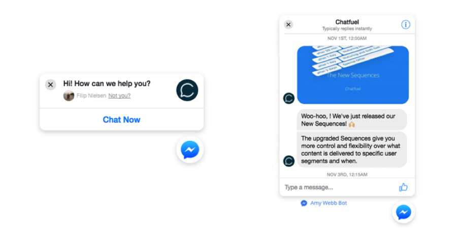 Facebook Messenger Eksempel