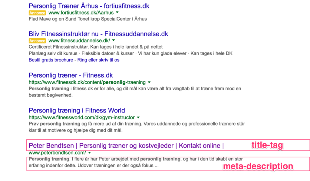 Google SEO Title & Meta Description