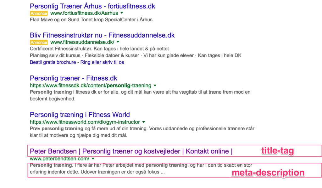 Google SEO Titla & Meta Description